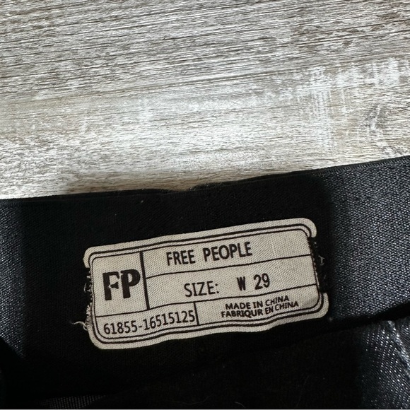 Free People Drapey A Line Pull On  Bell Bottoms Flare Jeans 29 Black ob890046 - Picture 6 of 9